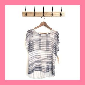 TWO BY VINCE CAMUTO Soft Skies Gray Tee S NWT